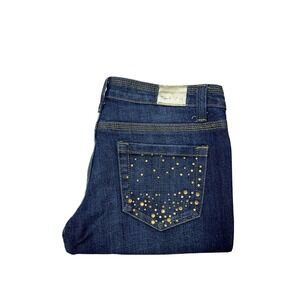 Vanilla Star Women's Pull-On Bootcut Stretch Dark Wash Jeans Size 5 Approx 29x30